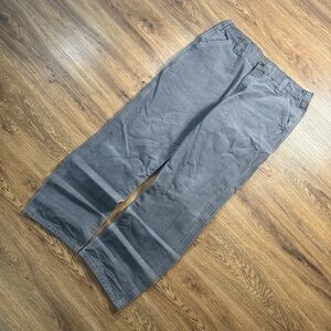 2009 Carhartt Nardo Grey Heavyduty Canvas Relaxed Fit Carpenter Pants